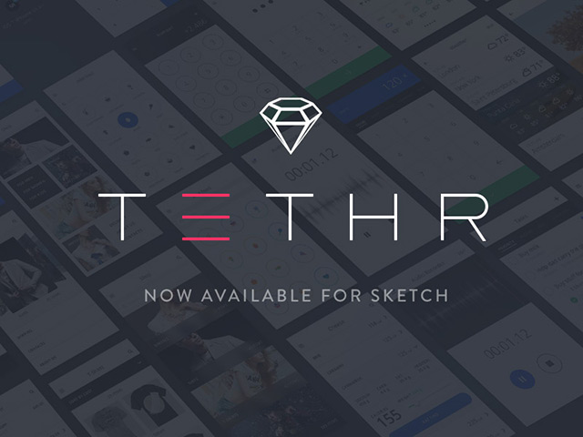 Tethr – Free UI kit for iOS