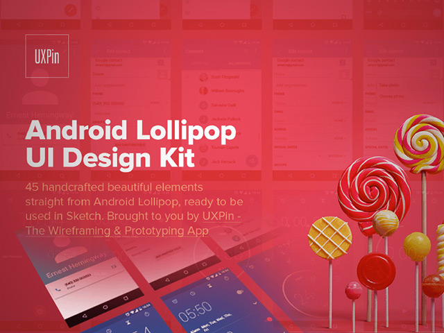 Android Lollipop UI kit