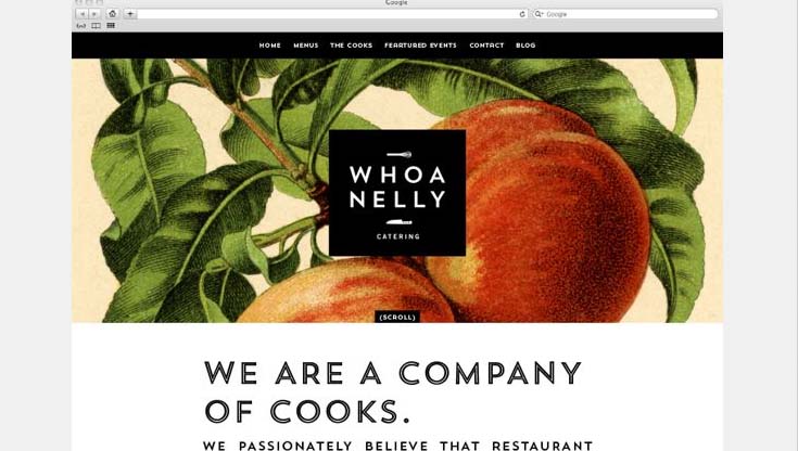 Whoa Nelly Catering Branding & Website by Cody Small