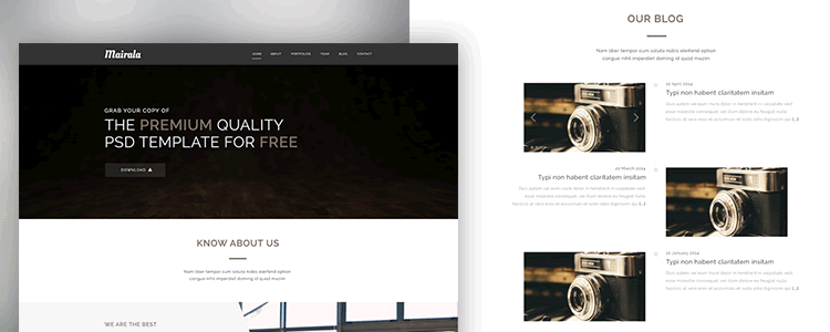 One Page Corporate Agency Template