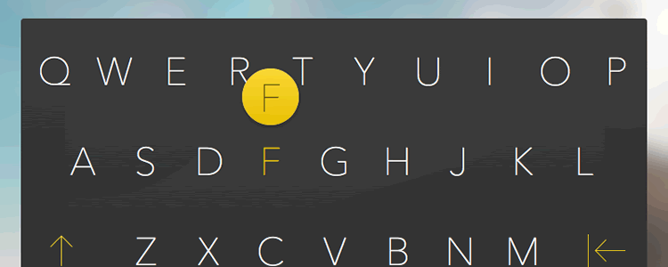 iOS Keyboard Mockup