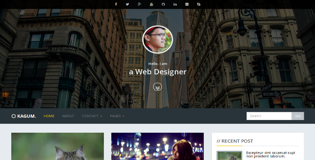 Kagum - Responsive Blog Template