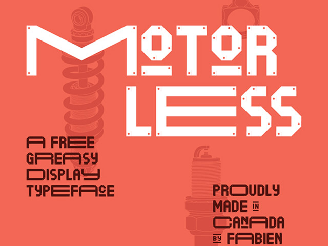 Motorless free font