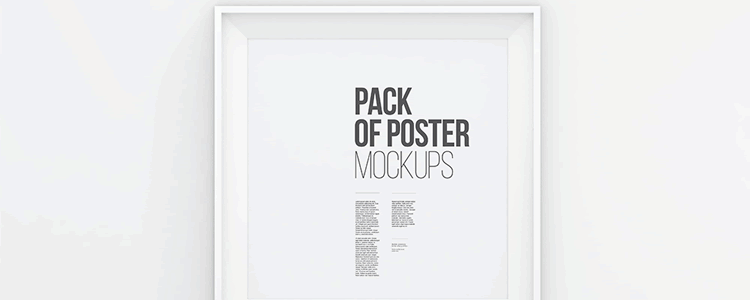 Square Poster Frame Mockup