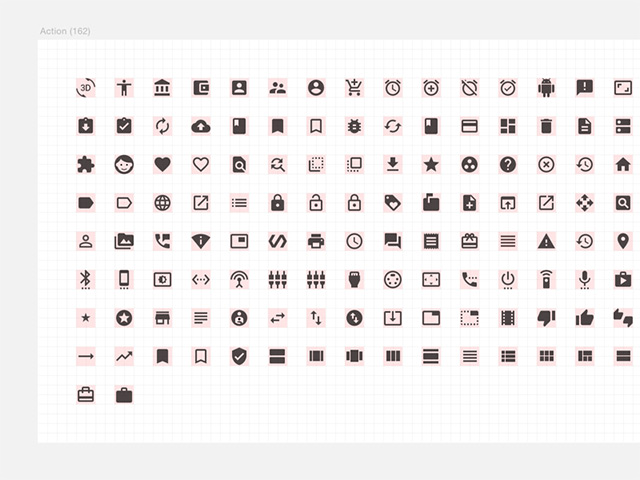 Material Design icon set for Sketch