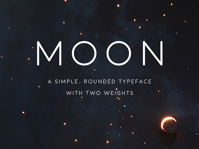 Moon free font