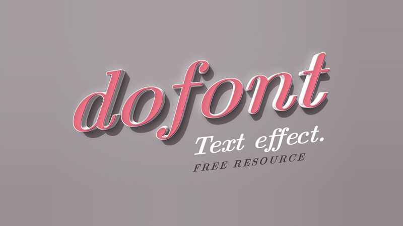 Dofont PSD Text Effect