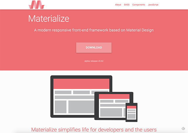 Materialize – Material Design framework