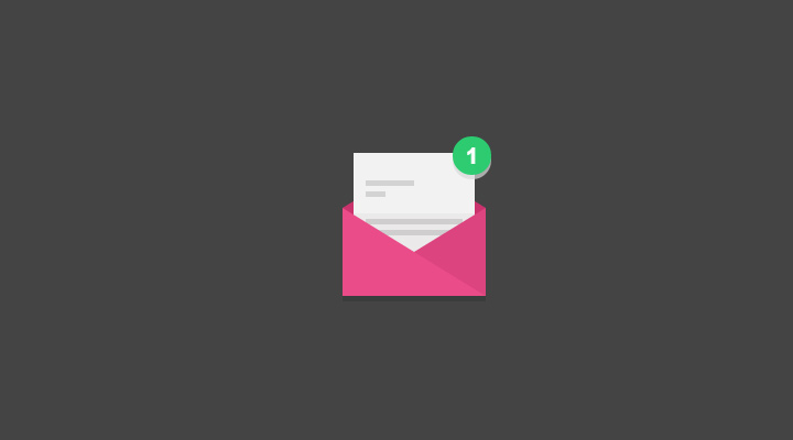 pink letter css3 animated icon