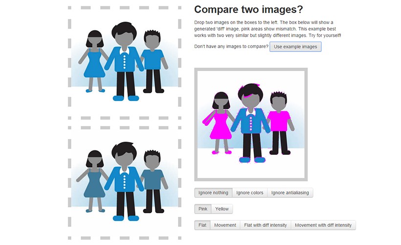 Resemble.js: Image Analysis with JavaScript and HTML5