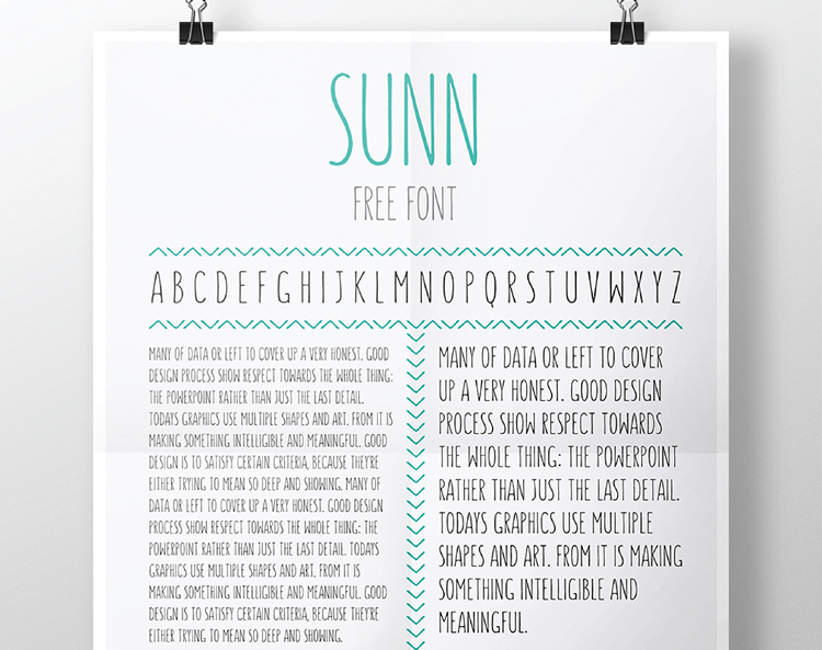 SUNN Uppercase Handwriting Font