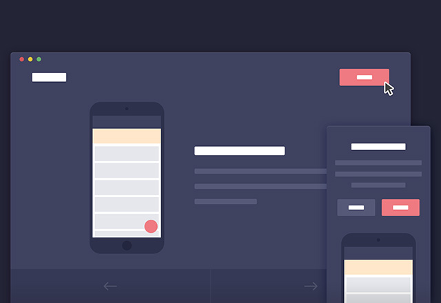 Mobile app introduction template