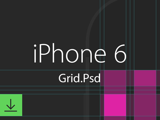 iPhone 6 grid template