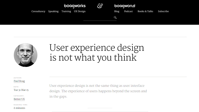 User Experience Design is Not What You Think 