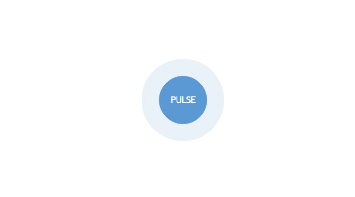 blue pusing button animation css3