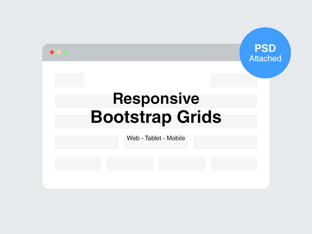 Responsive Bootstrap grids – PSD