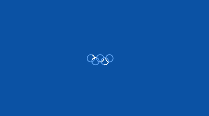 css3 olympic rings loader animation