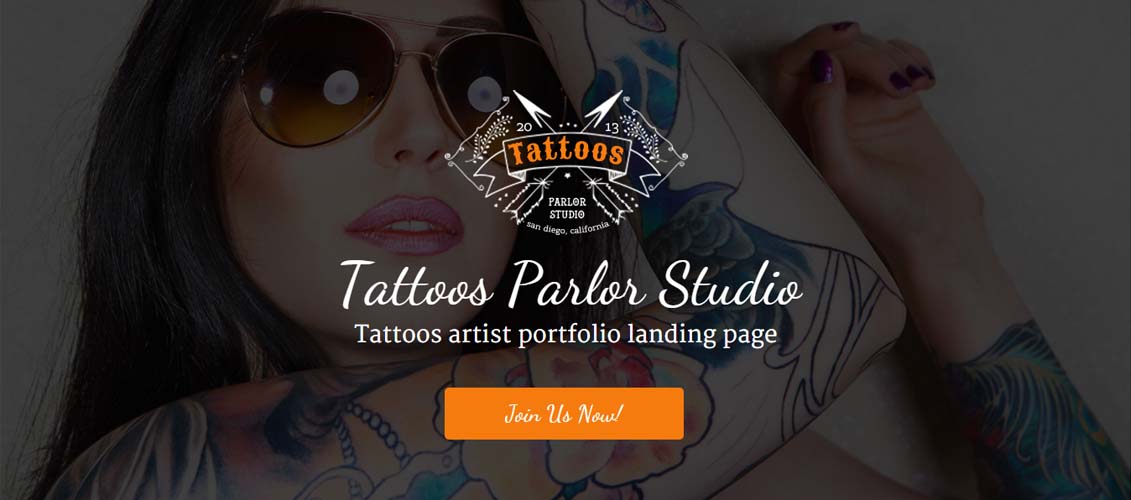 Tattoo Shop - Unbounce Responsive Landing Page