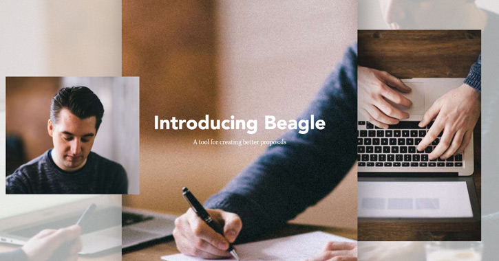 beagle landing page design