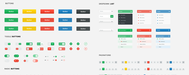 Spot UI Kit PSD