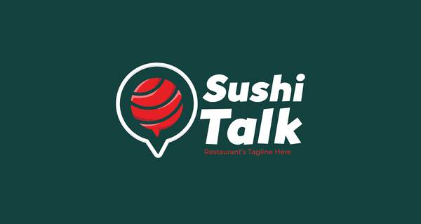 Sushi Talk Logo by HevnGrafix Design