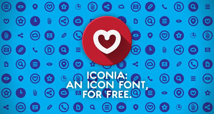 Iconia Regular Circle Cut 113 Icons Webfont format freebie