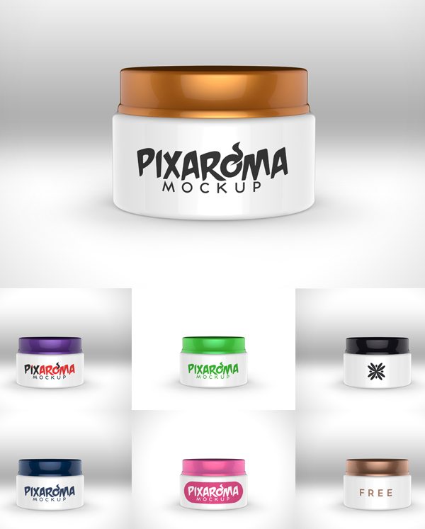 Free Cream Jar Mockup