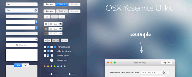 OSX Yosemite UI Kit