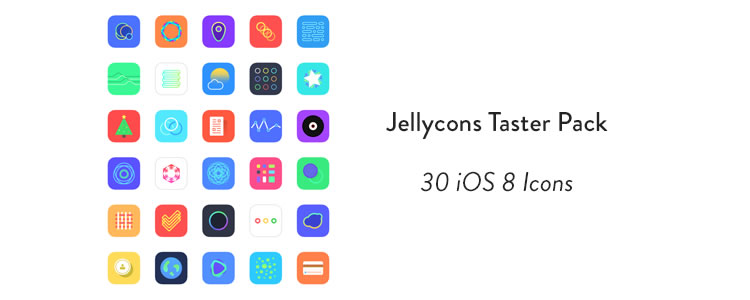 Jellycons iOS 8 App Icon Set