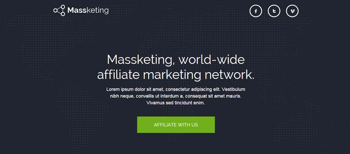 Massketing - Unbounce Landing Page Template