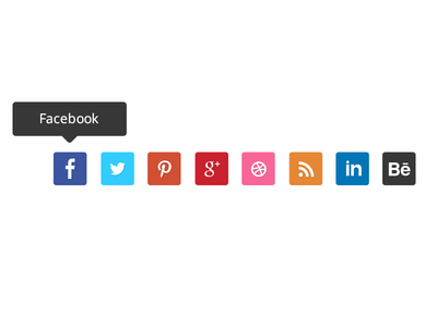 Social Media Free Flat Icons PSD