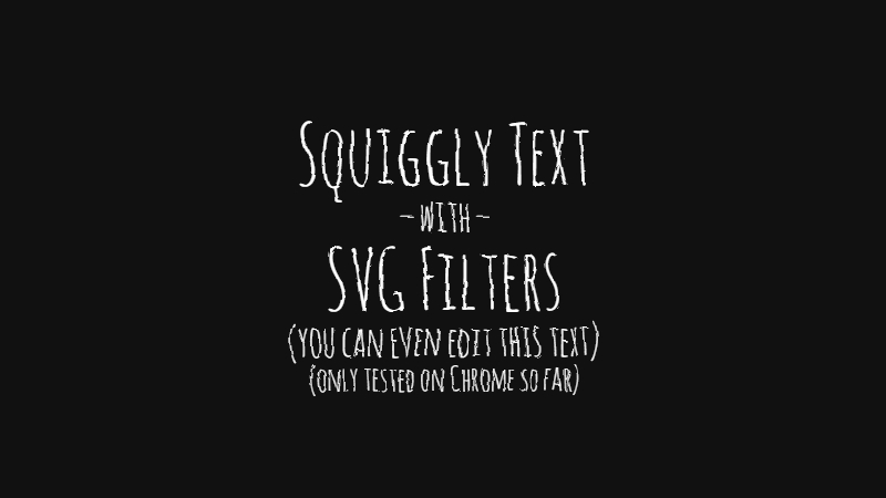 Squiggly Text CSS Experimental Snippet