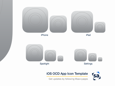 Ios app icon template