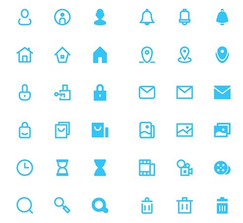 100+ Vector Shaped UI Icons