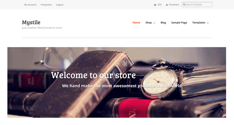 Mystile clean fast speedy bare-bones WooCommerce theme