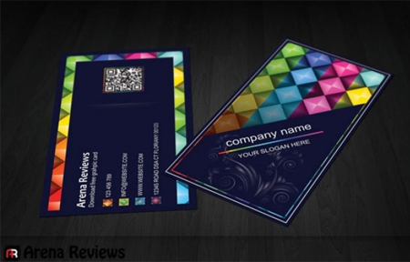 Colorful-shapes-business-card-template