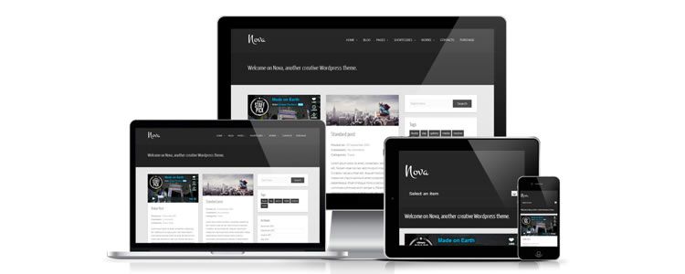 freebies designers web Nova WordPress Theme Tumblog-style