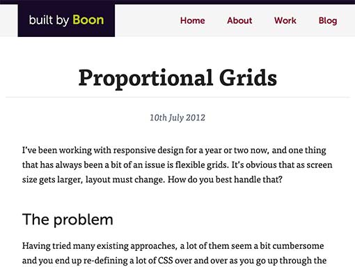 Proportional Grids