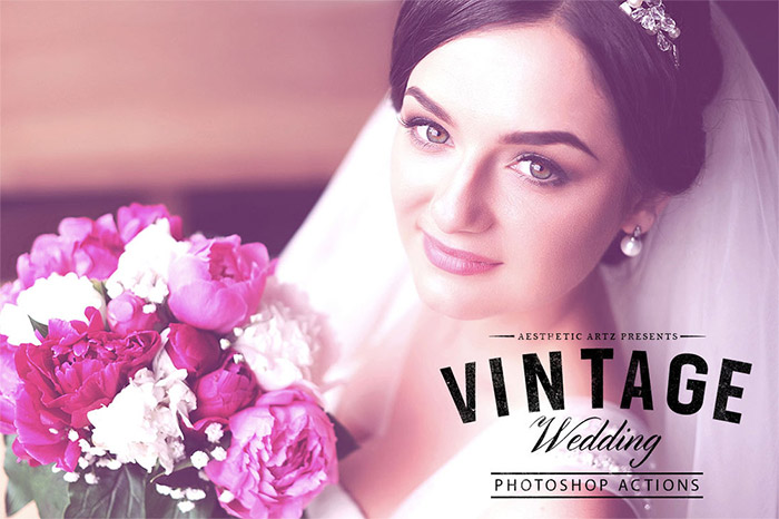 Vintage Wedding Photoshop Action