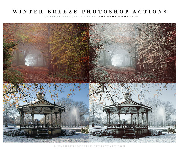 Winter Breeze Photoshop Actions