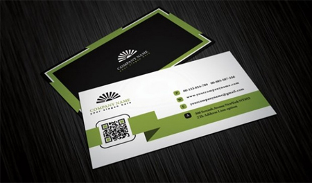 Four-business-cards-template