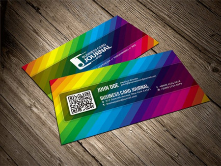Color-rainbow-business-card-template