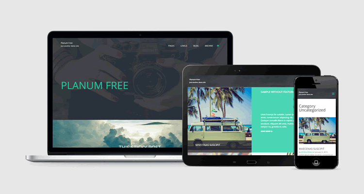 Planum full-screen theme wordpress free blogging