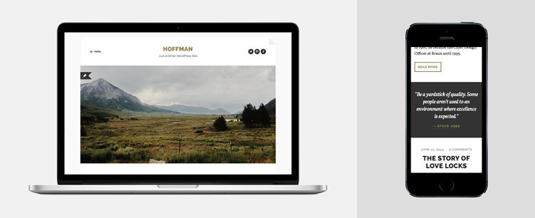 Hoffman, a stylish and minimal WordPress theme for bloggers