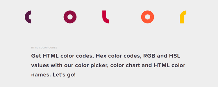 HTML color codes