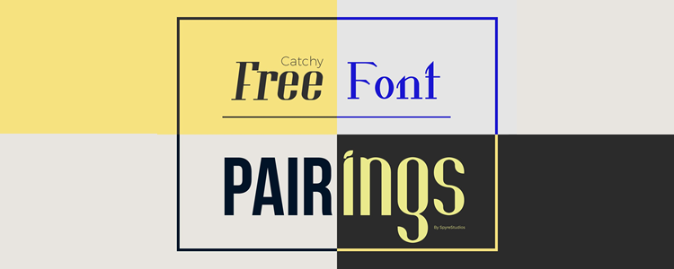 Lovely Free Font Pairings For Personal and Commercial Projects