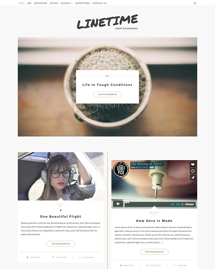 LineTime WordPress Themes