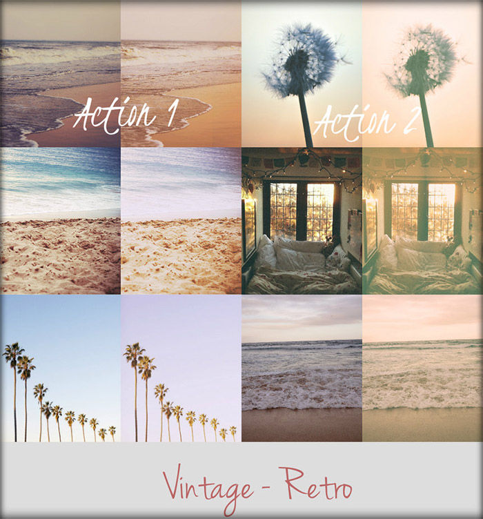 Vintage Retro Actions