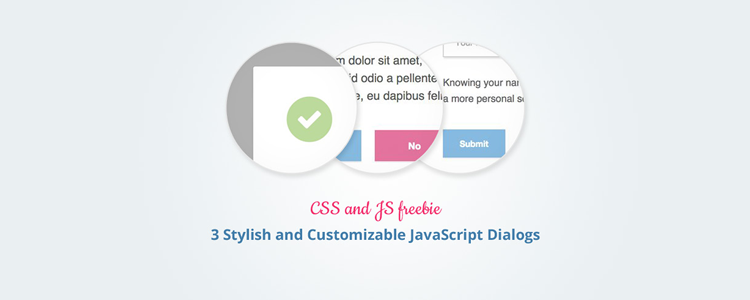 Stylish and customizable JavaScript dialogs