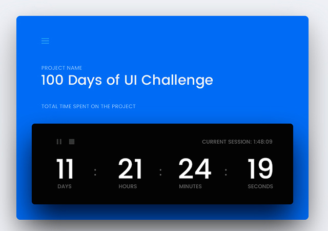 100 Days UI: Daily Feed for Inspirational Purposes